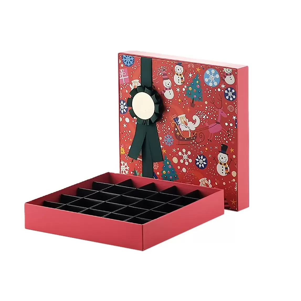 Thumbnail of custom Christmas chocolate gift boxes with seasonal design
